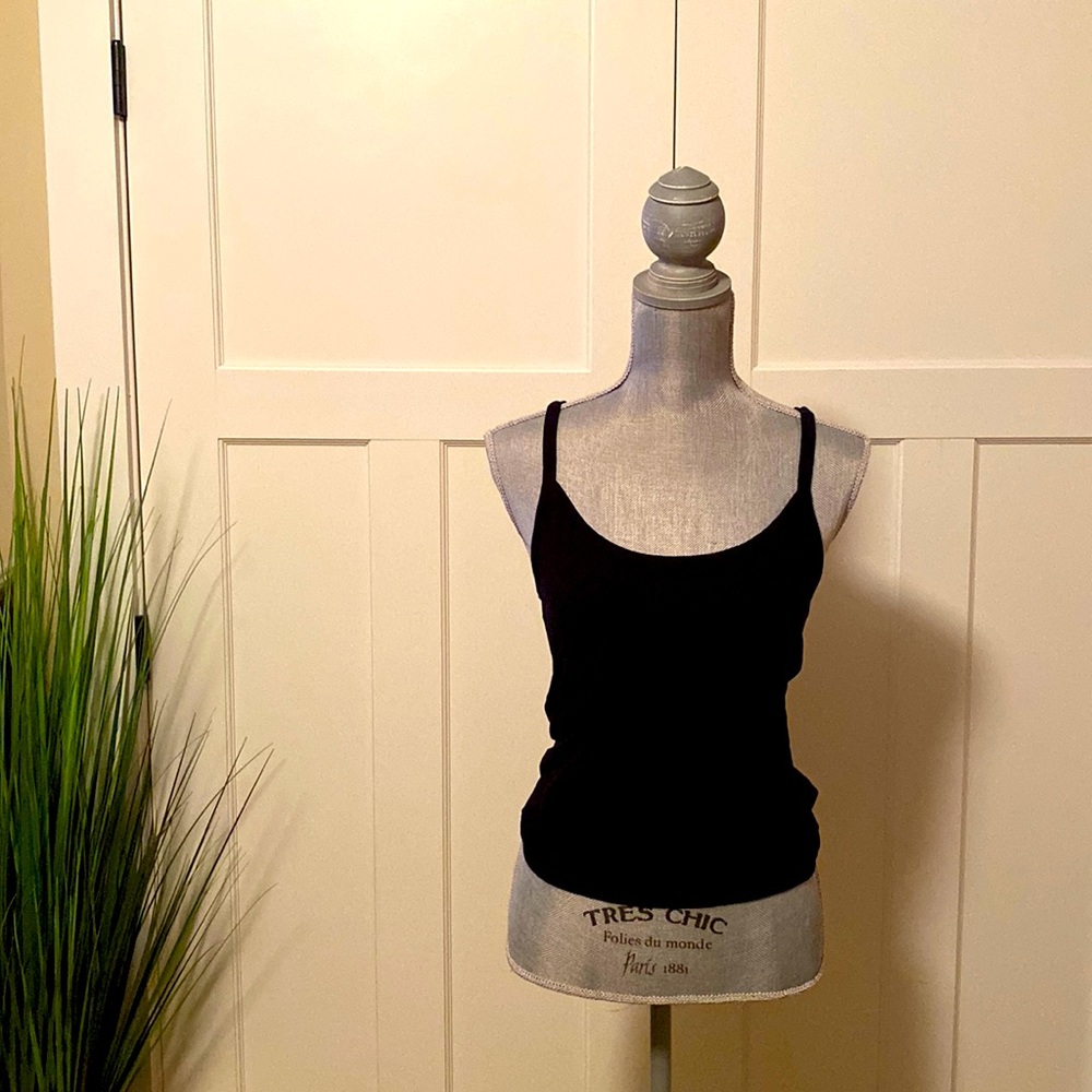 Black Think Strap Tank Top
